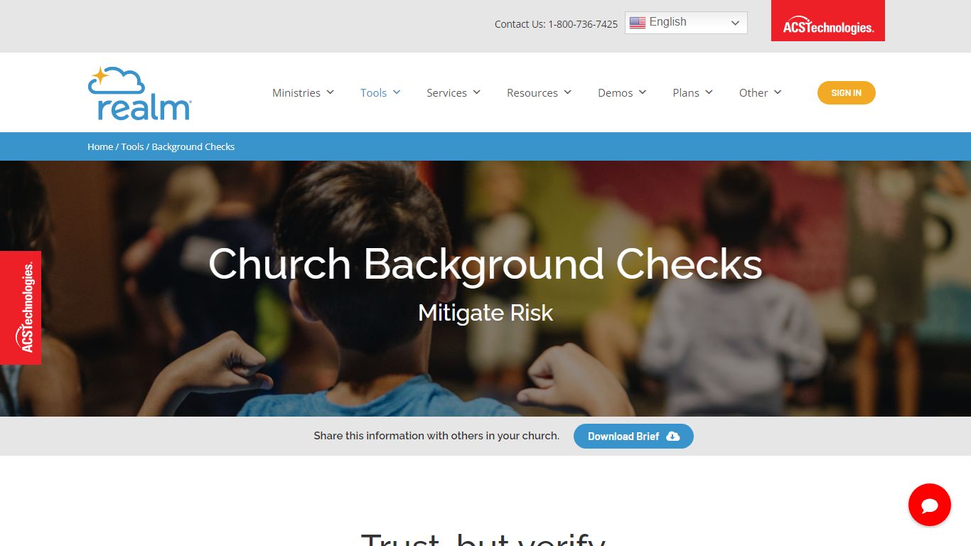 Church Background Check Software For Staff & Volunteers - Realm by ACS ...